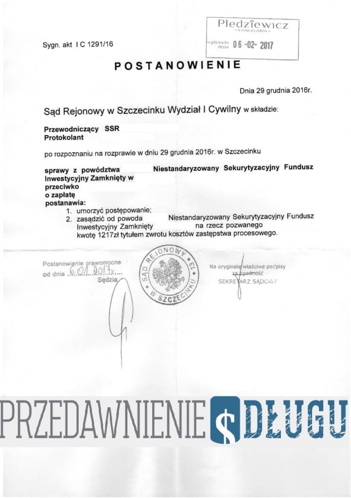 postanowienie